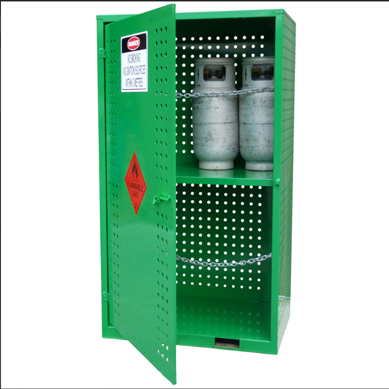 Gas cylinder storage cage-yellow&green	