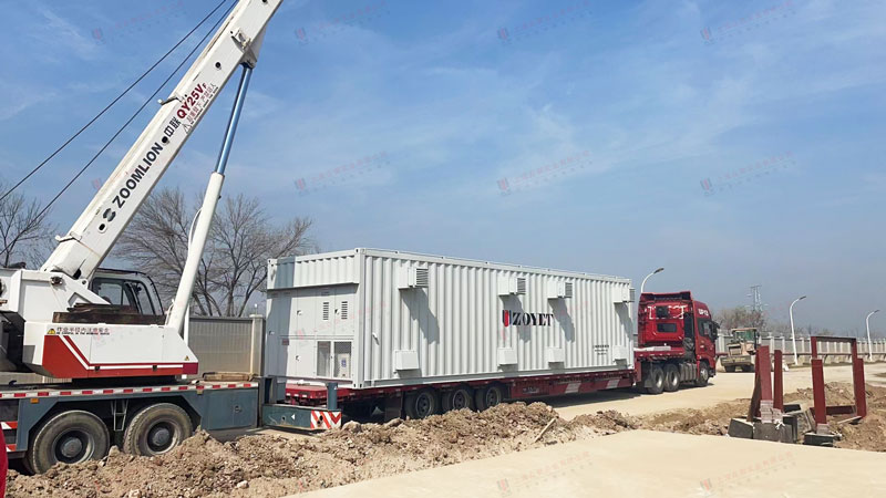 outdoor chemicals container delivery