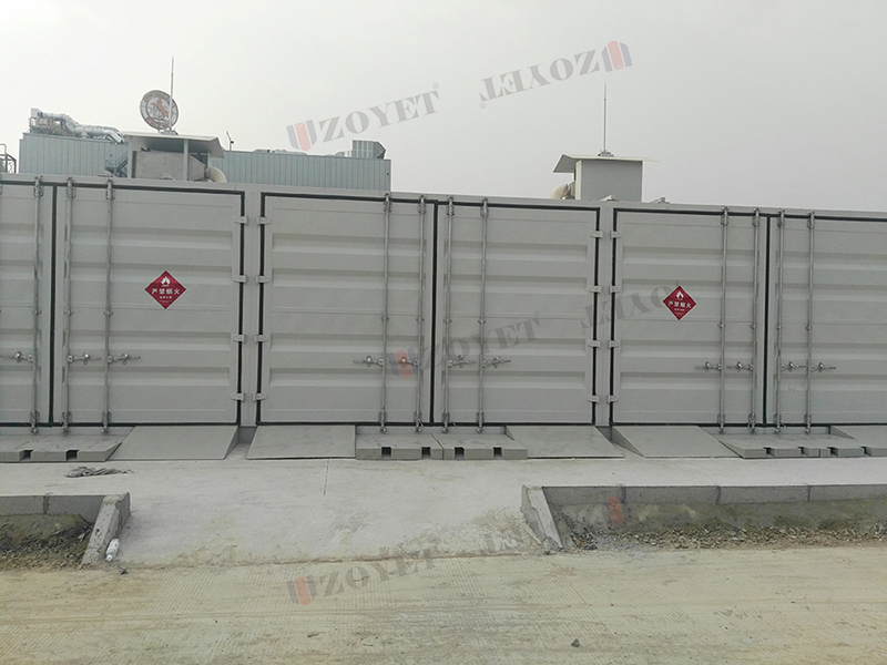 Apply in segregated storage of hazardous chemicals container, indoor or production workshop. Also use as outdoor central warehouse.